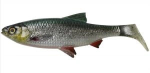 Gumená nástraha 4D River Roach 18cm 70g Green Silver